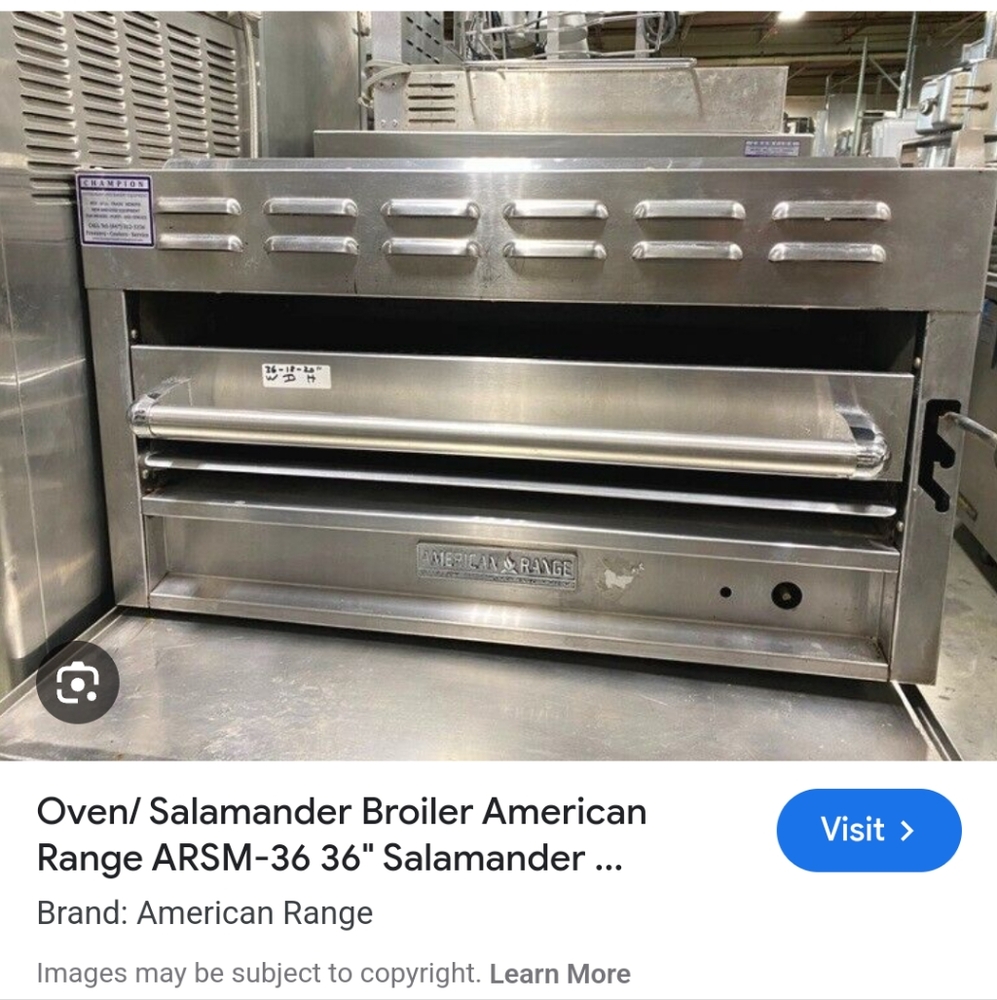 American Range Silver Salamander Broiler